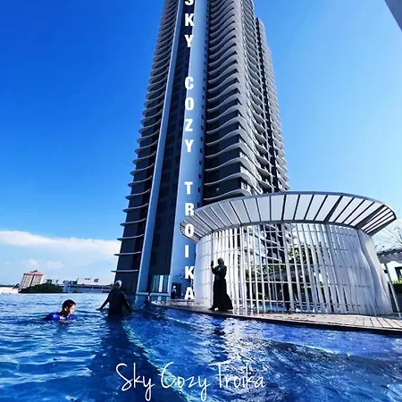 Sky Cozy Troika Residence: Pool & City View Apartments Kota Bharu Exterior photo